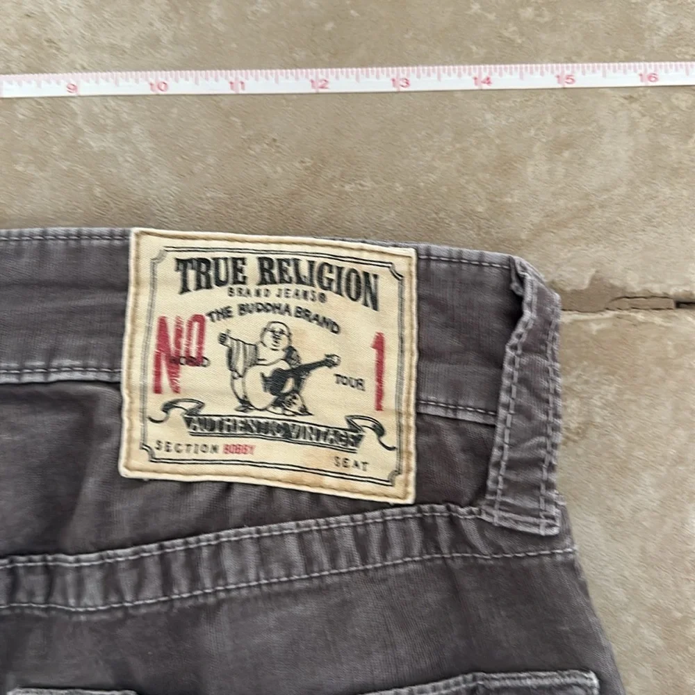 True Religion Gray Corduroy Jeans - Picture 6 of 7